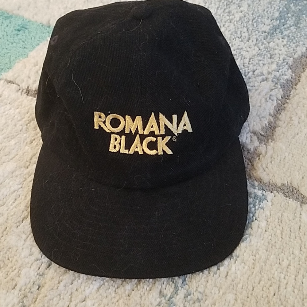 NEW Unisex Romana Black Alcohol Promo Baseball Cap